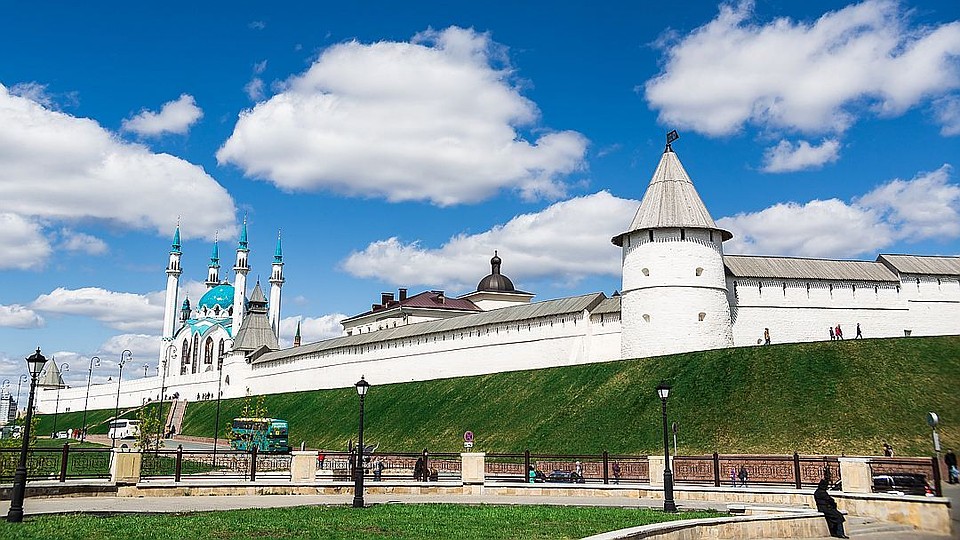 Вид на Казанский Кремль.