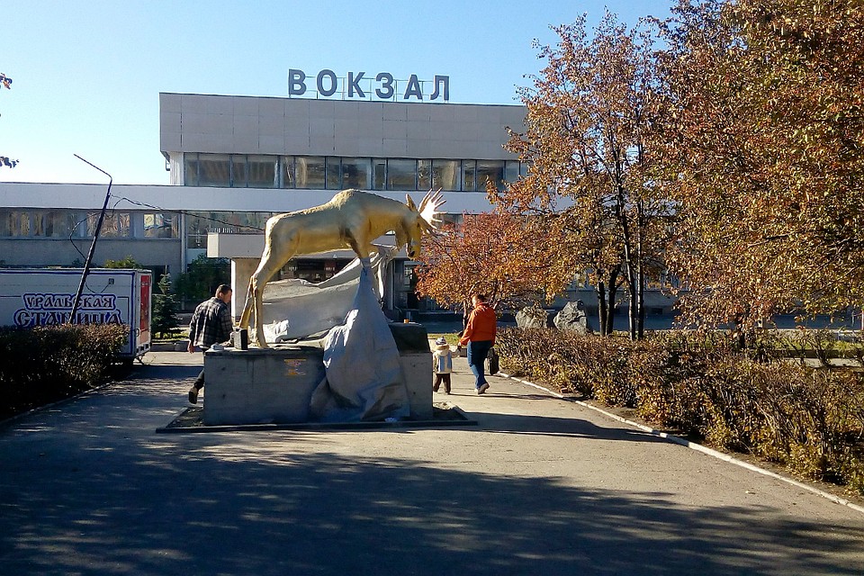 Лося слепили в Вологде. Фото: Алексей Павлов