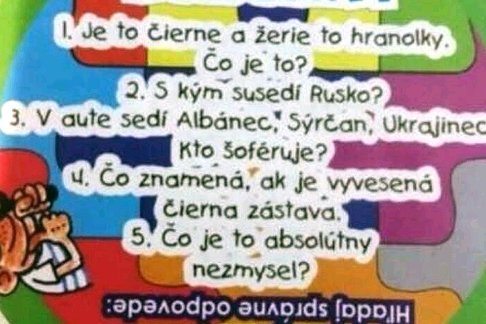 Украинцы обиделись на загадки в словацком детском журнале.