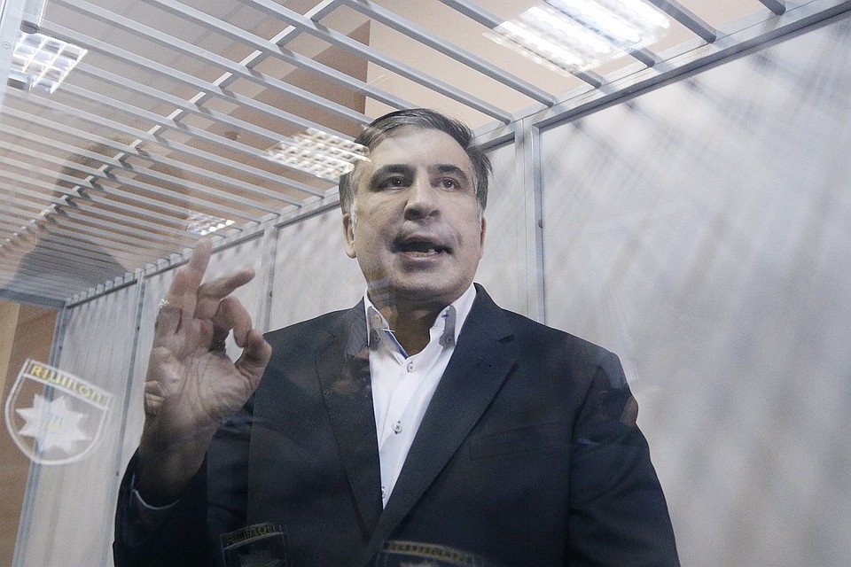 Михаил Саакашвили в зале суда