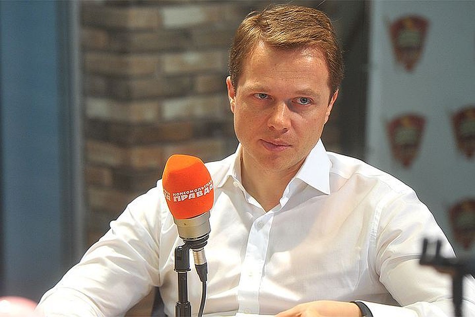 Глава Департамента транспорта Москвы Максим Ликсутов на радиостанции "Комсомольская правда".