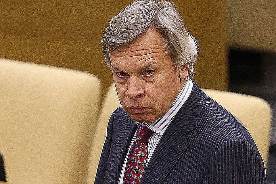 Член Совета Федерации РФ Алексей Пушков. Фото: Артем Коротаев/ТАСС