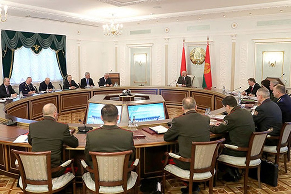 Президент провел совещание Совбеза. Фото: president.gov.by