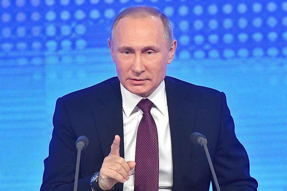 Действующий президент России Владимир Путин