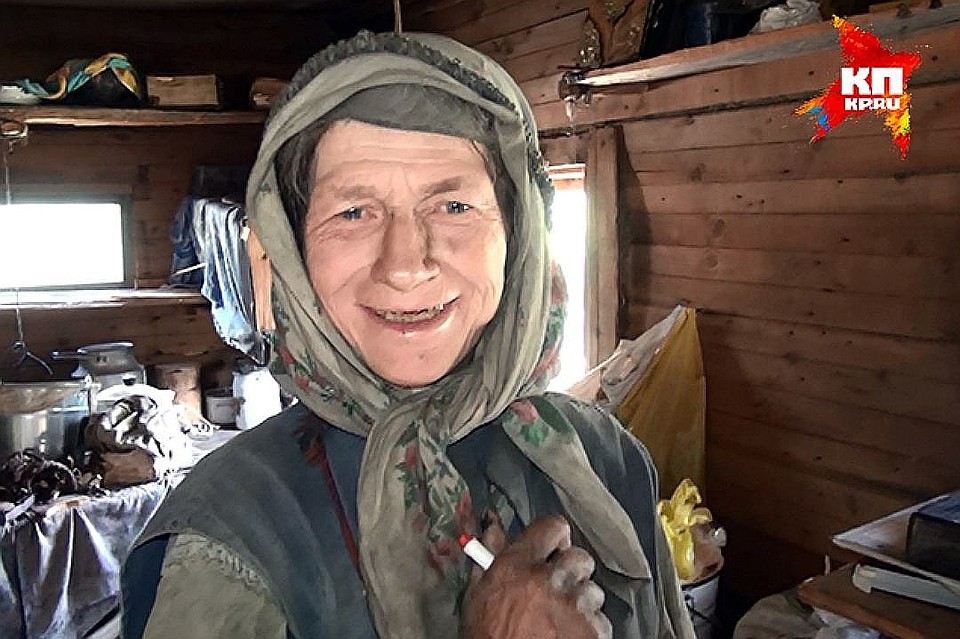 Агафья Карповна - единственная оставшаяся в живых из семьи таежных отшельников. Фото: администрация Кемеровской области