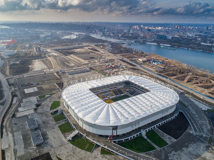 Тестовый матч на новом стадионе «Ростов-Арена» прошел накануне, 15 апреля, в 19:00. Фото: FIFA.