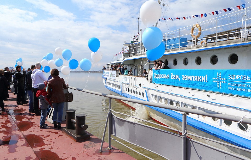 "Плавучая поликлиника" посетит 28 отдаленных сел Томской области. Фото: tomsk.gov.ru