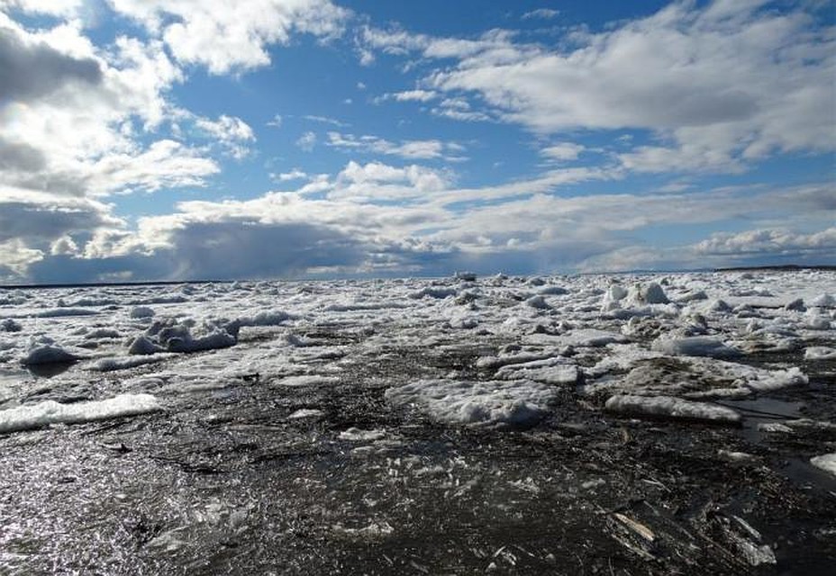За два часа вода в районе Якутска спала на 22 см.