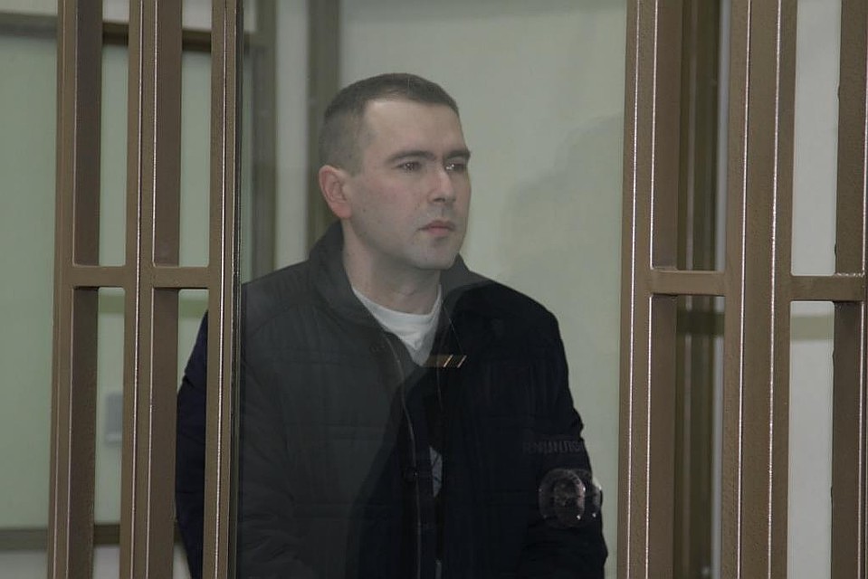 Павел Бондаренко во время оглашения приговора в Севастопольском городском суде. Фото: пресс-служба СКР