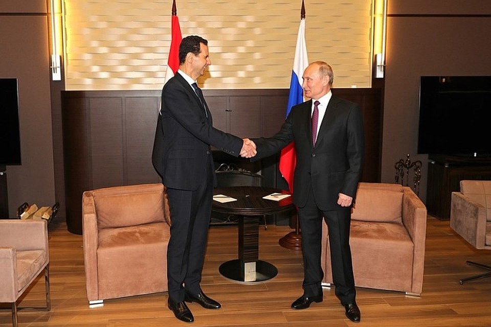 Президент РФ Владимир Путин провел встречу со своим сирийским коллегой Башаром Асадом