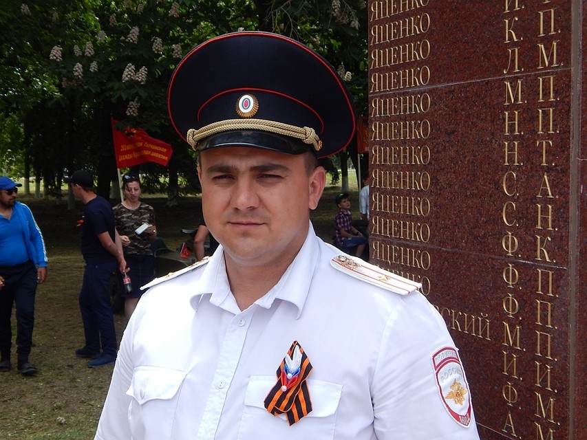 Заместитель начальника полиции майор Николай Савченко