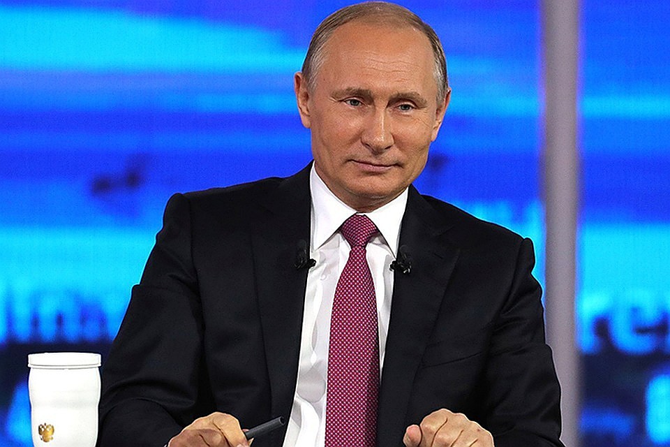 Владимир Путин на прямой линии
