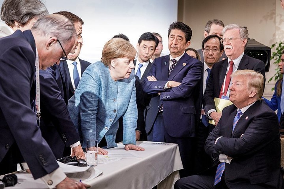 Лидеры стран G7 на саммите в Канаде
