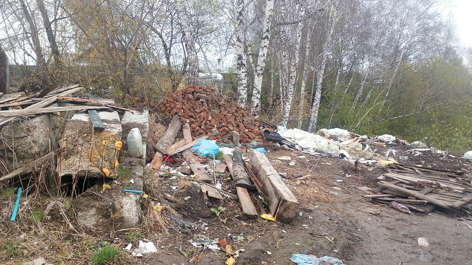 На берегу Ушайки в Томске обнаружена большая помойка. Фото: prokuratura.tomsk.gov.ru