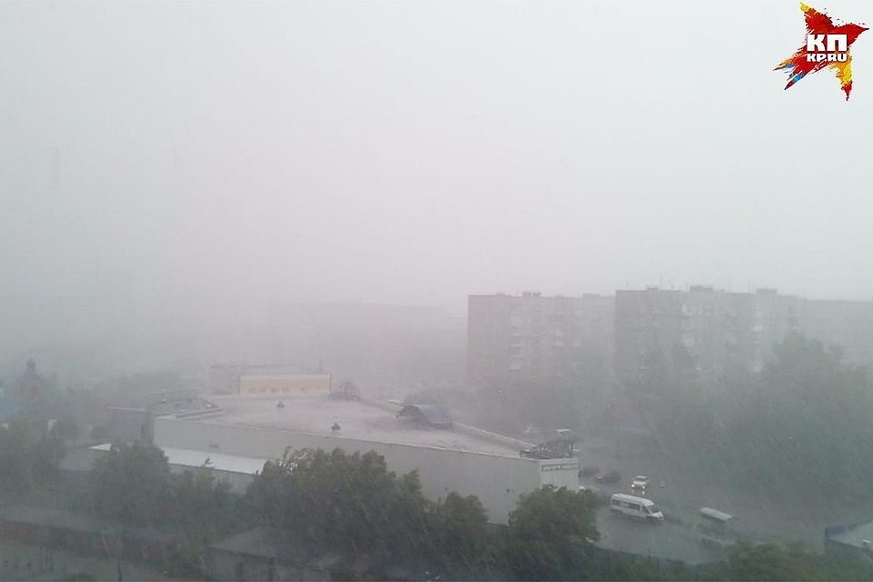 Ливень в Барнауле