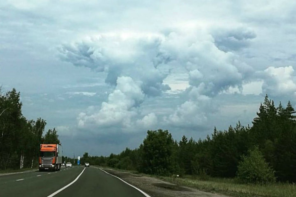 Необычные облака появились в небе над Нижним Новгородом. Фото: Александра Викулова