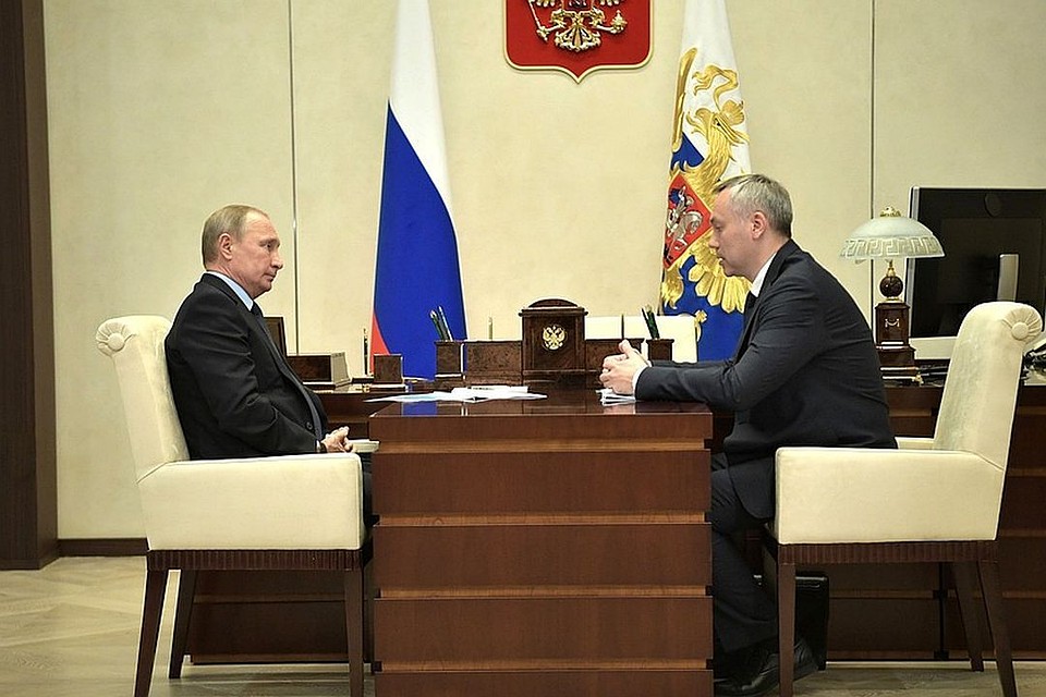 Владимир Путин и Андрей Травников наметили план развития региона. kremlin.ru