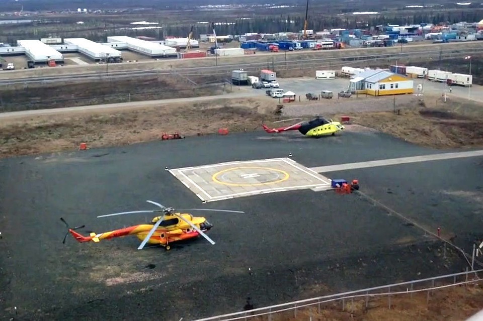 Одна из вертолетных площадок Ванкора. Фото: Михаил ГУЛЕЕВ