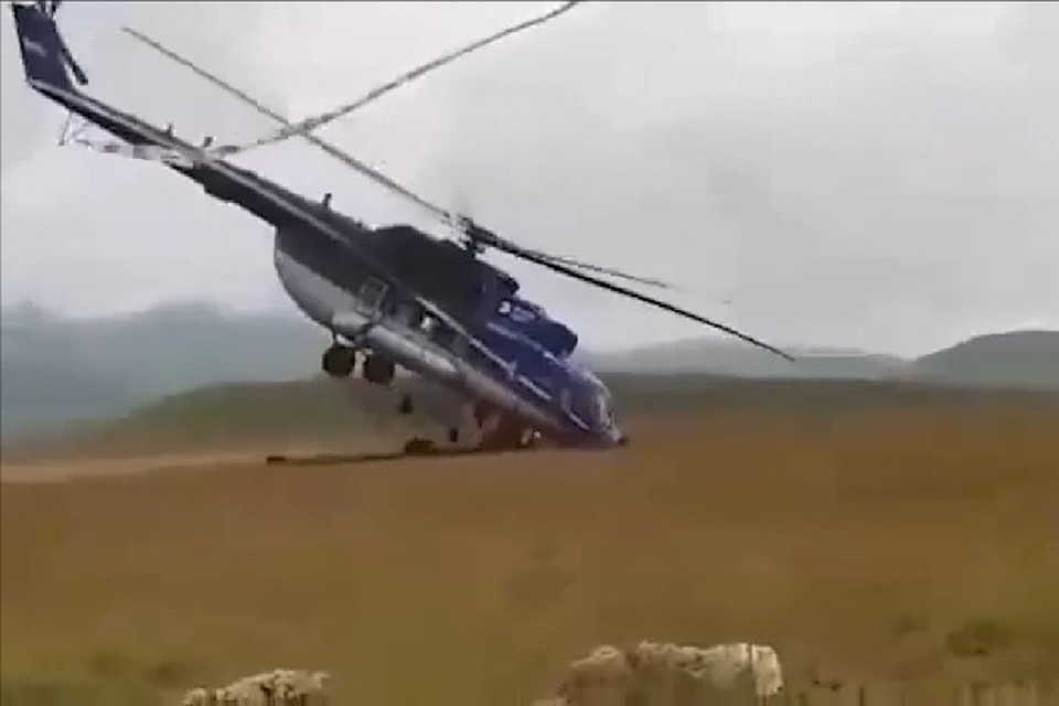 Ми-171А2 потерпел крушение в горах Кабардино-Балкарии. Фото: кадр видео