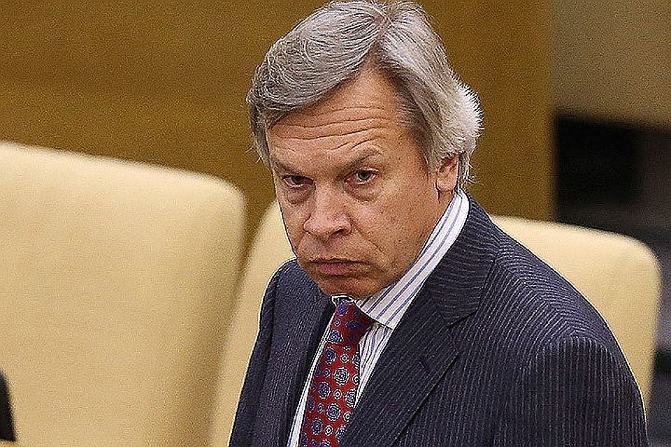 Глава комитета Совета Федерации по информационной политике Алексей Пушков. Фото: Артем Коротаев/ТАСС