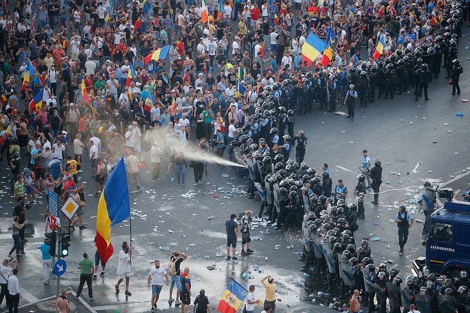 Протесты в Бухаресте