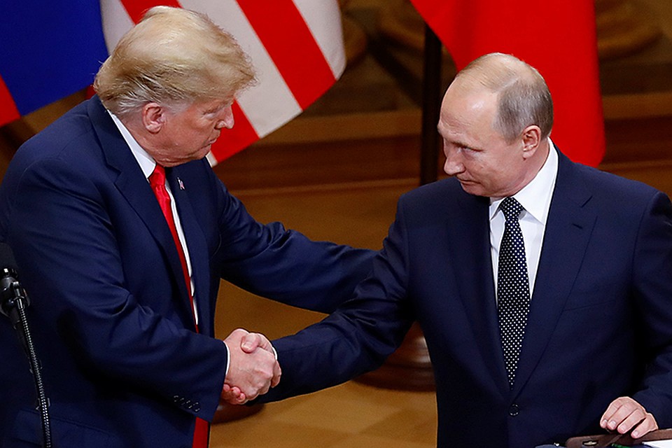 Президенты США и России Дональд Трамп и Владимир Путин