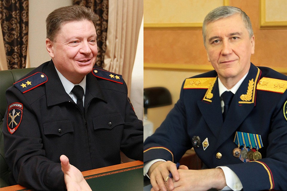 Олег Торубаров (слева) и Евгений Долгалев. Фото Олега Укладова и с сайта СУ СКР по Алтайскому краю