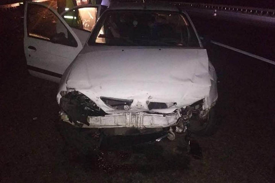 Авария произошла поздно вечером. Фото: УГАИ УВД Миноблисполкома