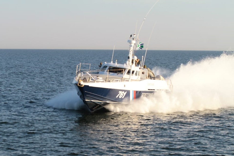 Российский катер в Азовском море. Фото: Государственная пограничная служба Украины