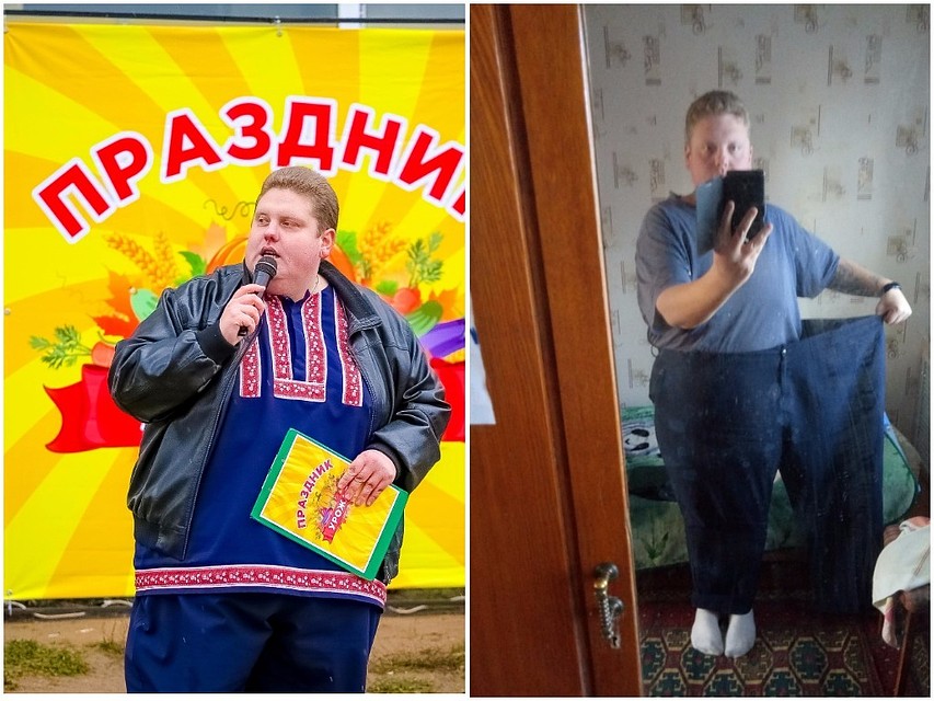На первой фотографии вес около 200 кг, на второй - на 80 кг меньше. Фото из архива Алексея.