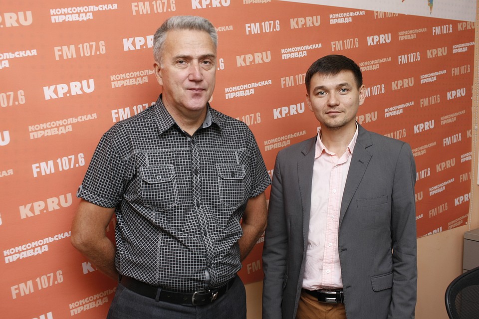 Андрей Елисеев, художественный руководитель и главный дирижер Академической хоровой капеллы и Иван Рудин, главный администратор