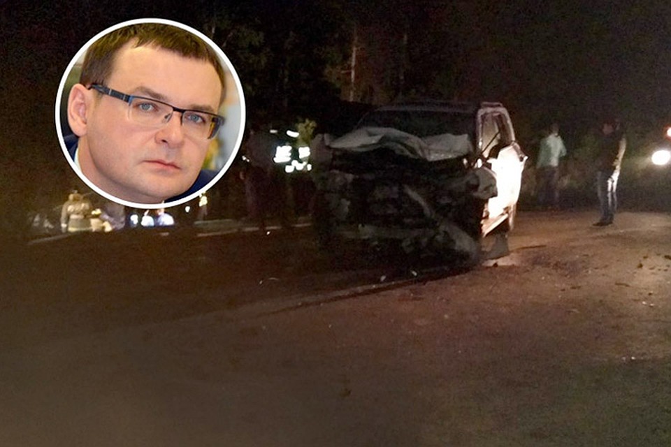 Автомобиль спикера Еремеева после ДТП
