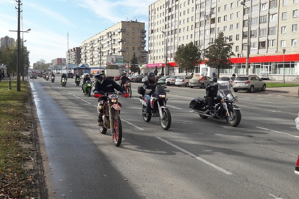 В Пскове закрыли мотосезон.