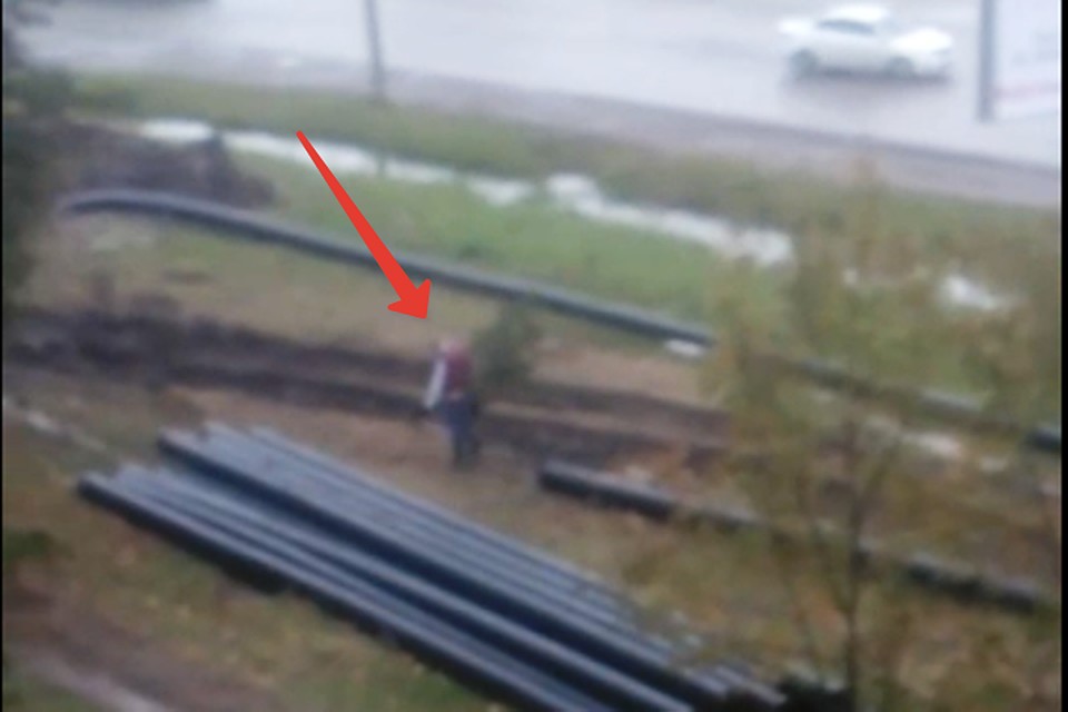 Внешности похитителя на видео не разглядеть