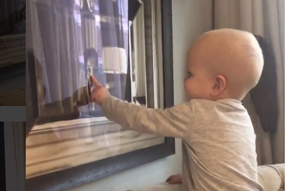 Ксения Собчак поделилась в Инстаграме видео с сыном Платоном. Фото: кадр видео.