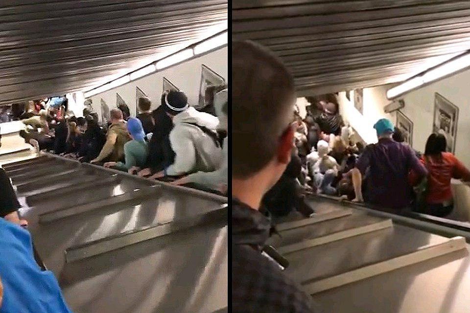 В метро Рима обрушился эскалатор