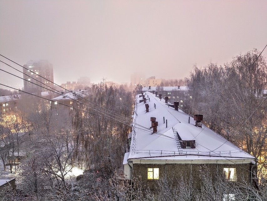 Снег в Уфе