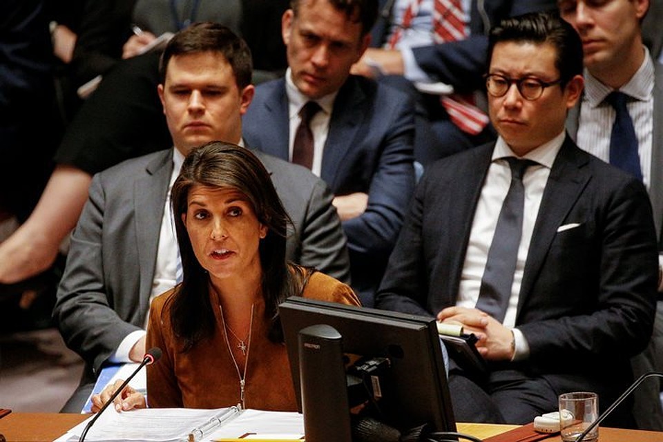 Постоянный представитель США в ООН Никки Хейли