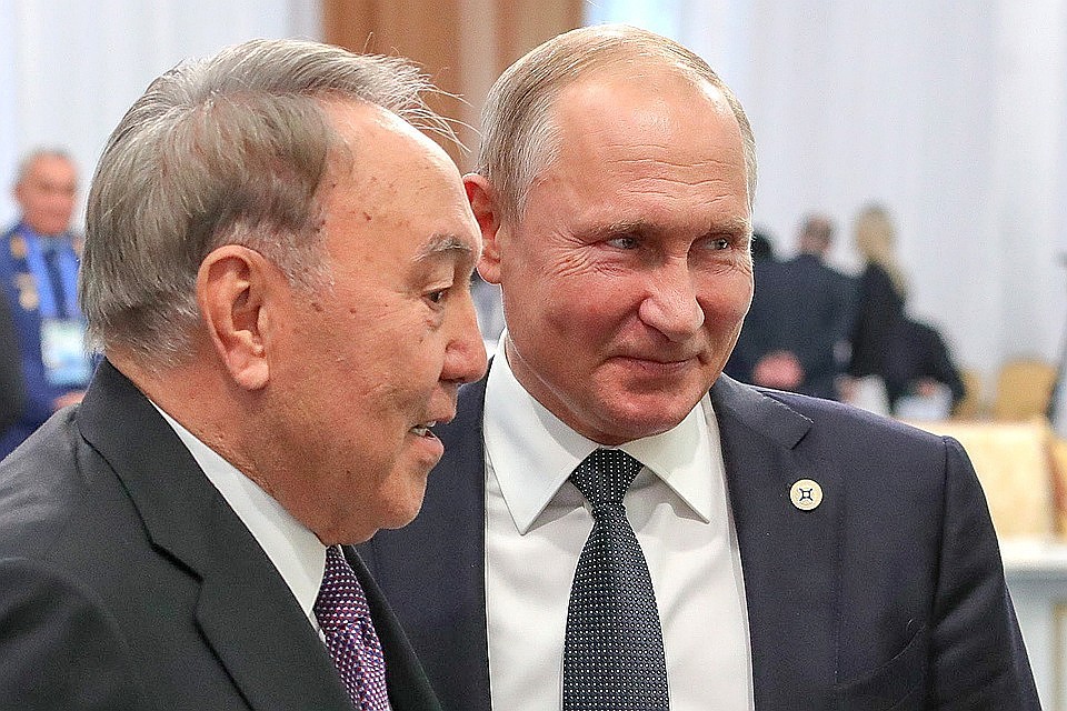 Президент Казахстана Нурсултан Назарбаев и президент РФ Владимир Путин. ФОТО Михаил Климентьев/ТАСС