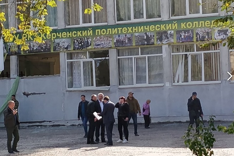 Так выглядел колледж через несколько дней после трагедии