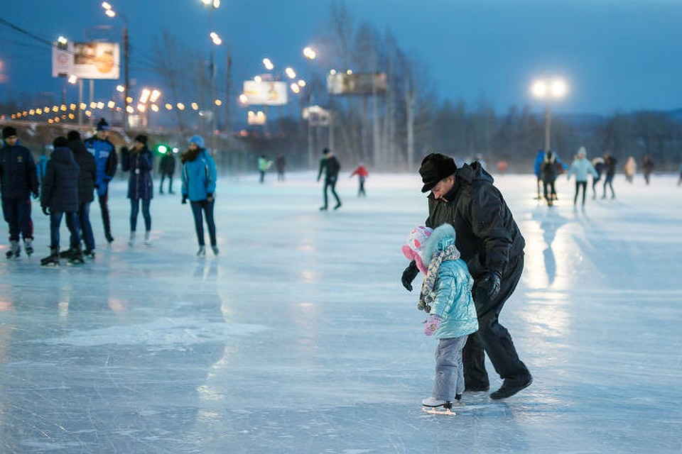 Красноярцев приглашают на самый большой каток в городе Фото:vk.com/ostrovtatyshev