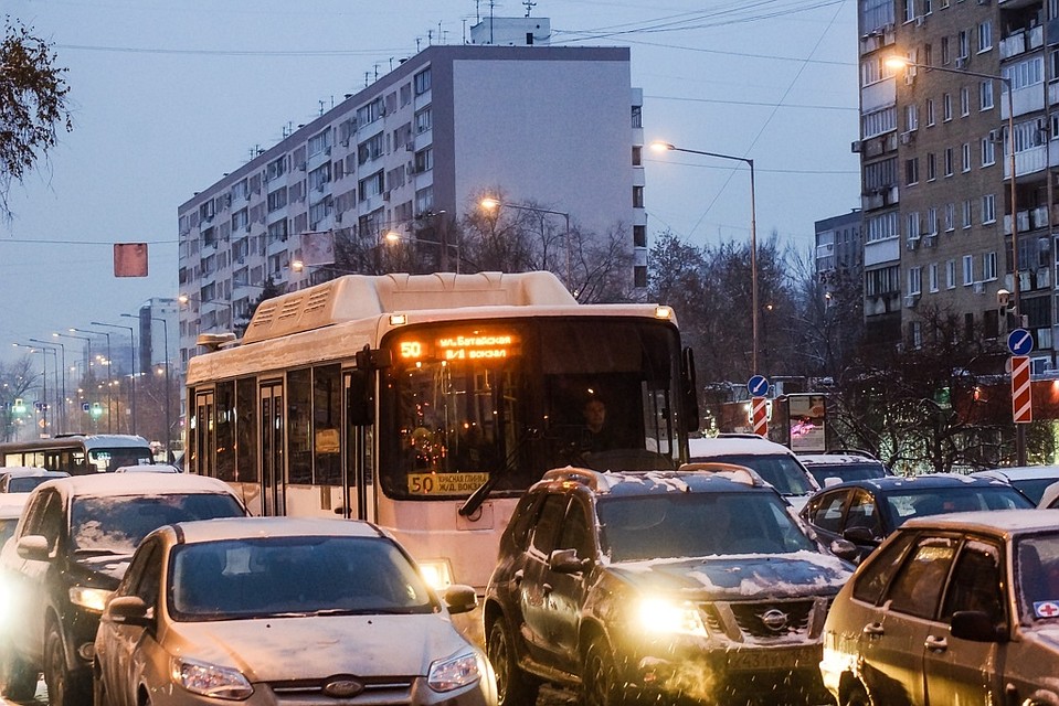На дорогах огромные заторы