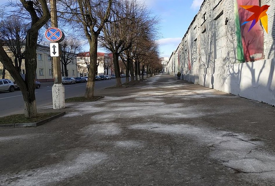 Вот такие тротуары на улице Красноармейская