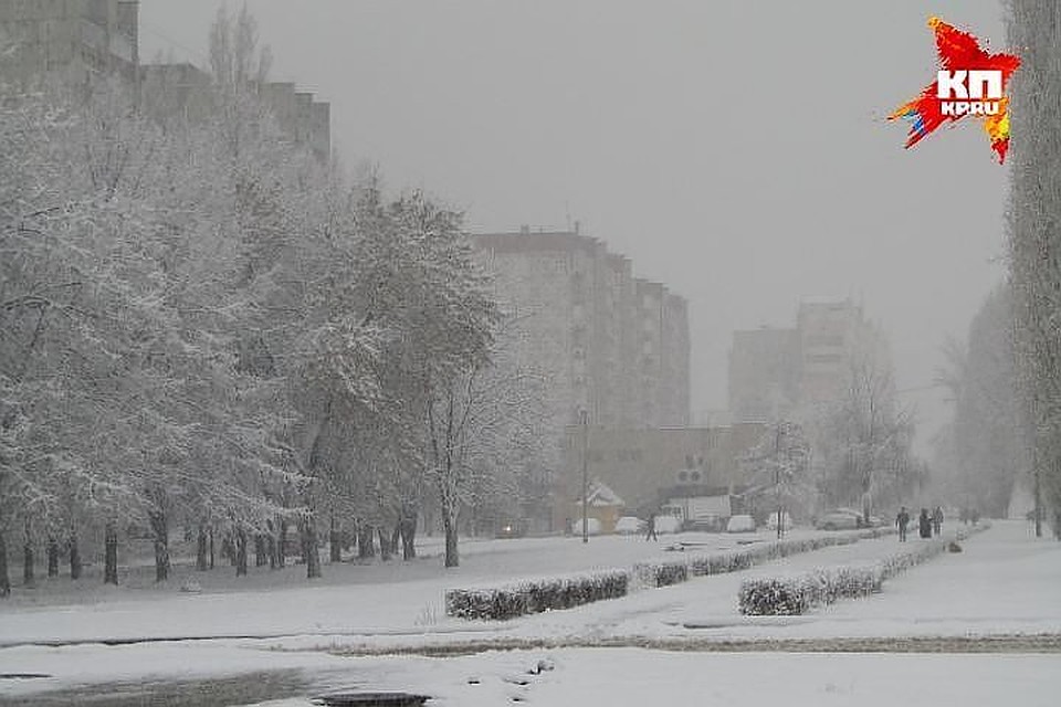 Днем снегопад прекратится.