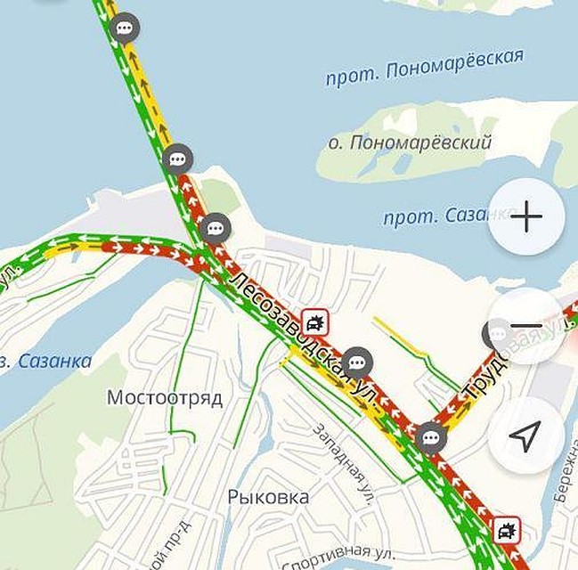 Скриншот Яндекс.Пробки
