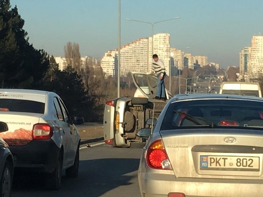 На месте ДТП.