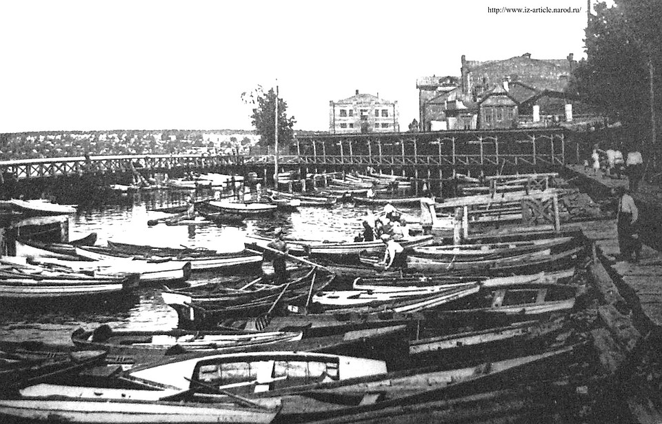 1930 год, водная станция перед Бодалевским мысом.