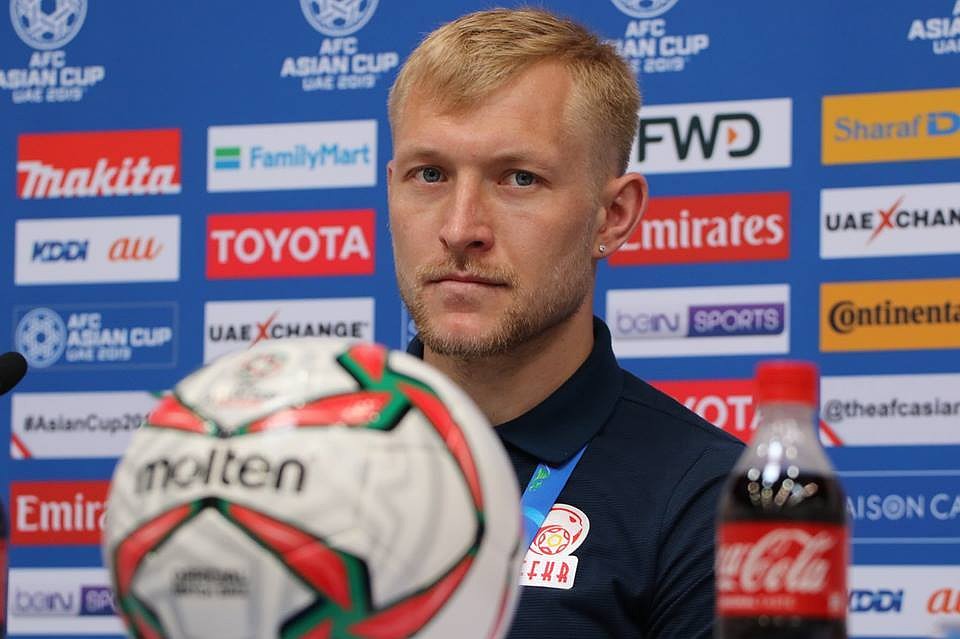 Валерий Кичин, капитан сборной КР по футболу