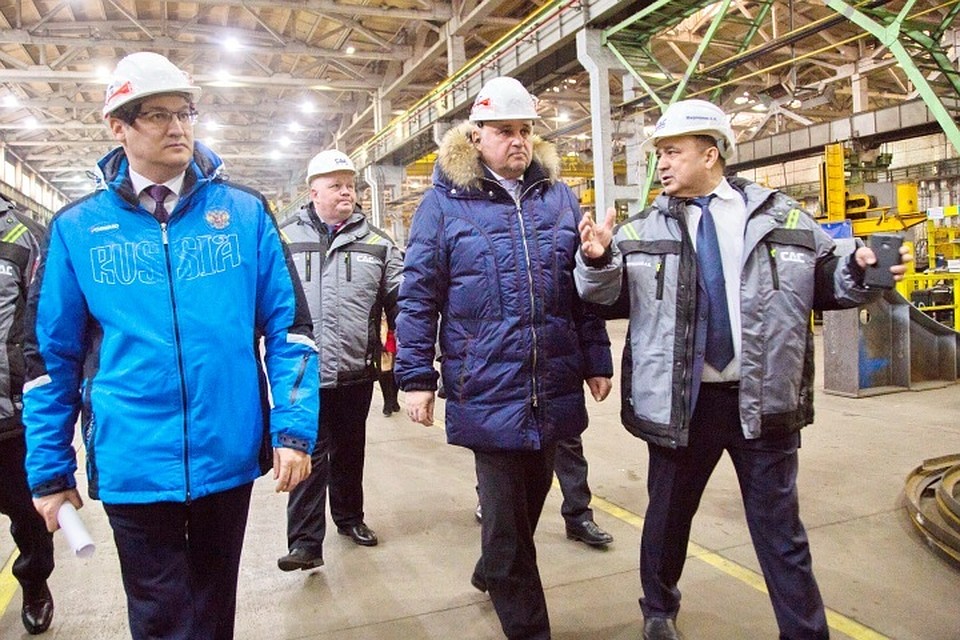 Губернатор Кузбасса побывал на промплощадке совместного проекта Liebherr и «Кемеровохиммаша»