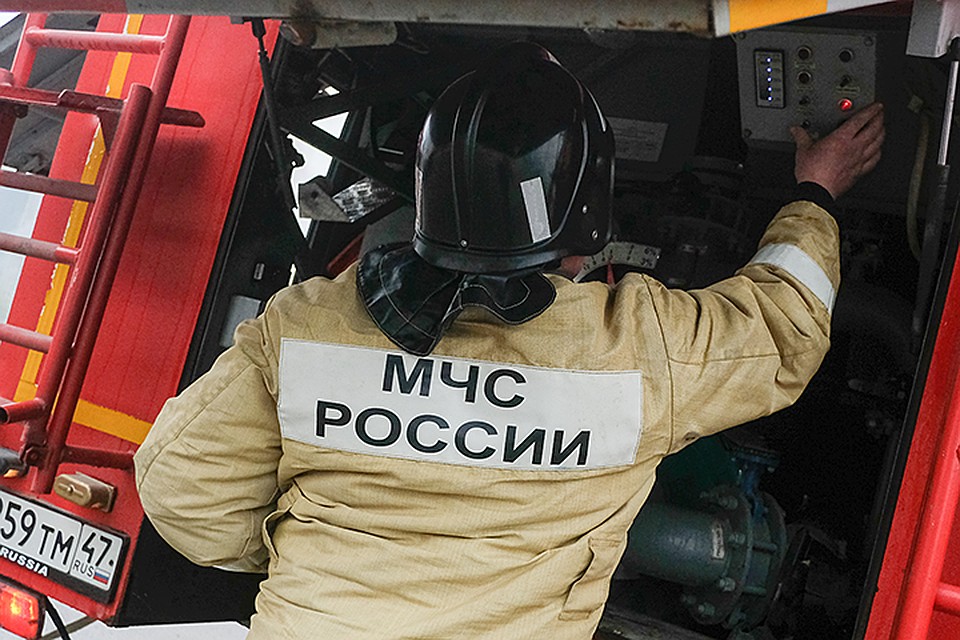 В момент возгорания в здании городской поликлиники находились пациенты и медперсонал